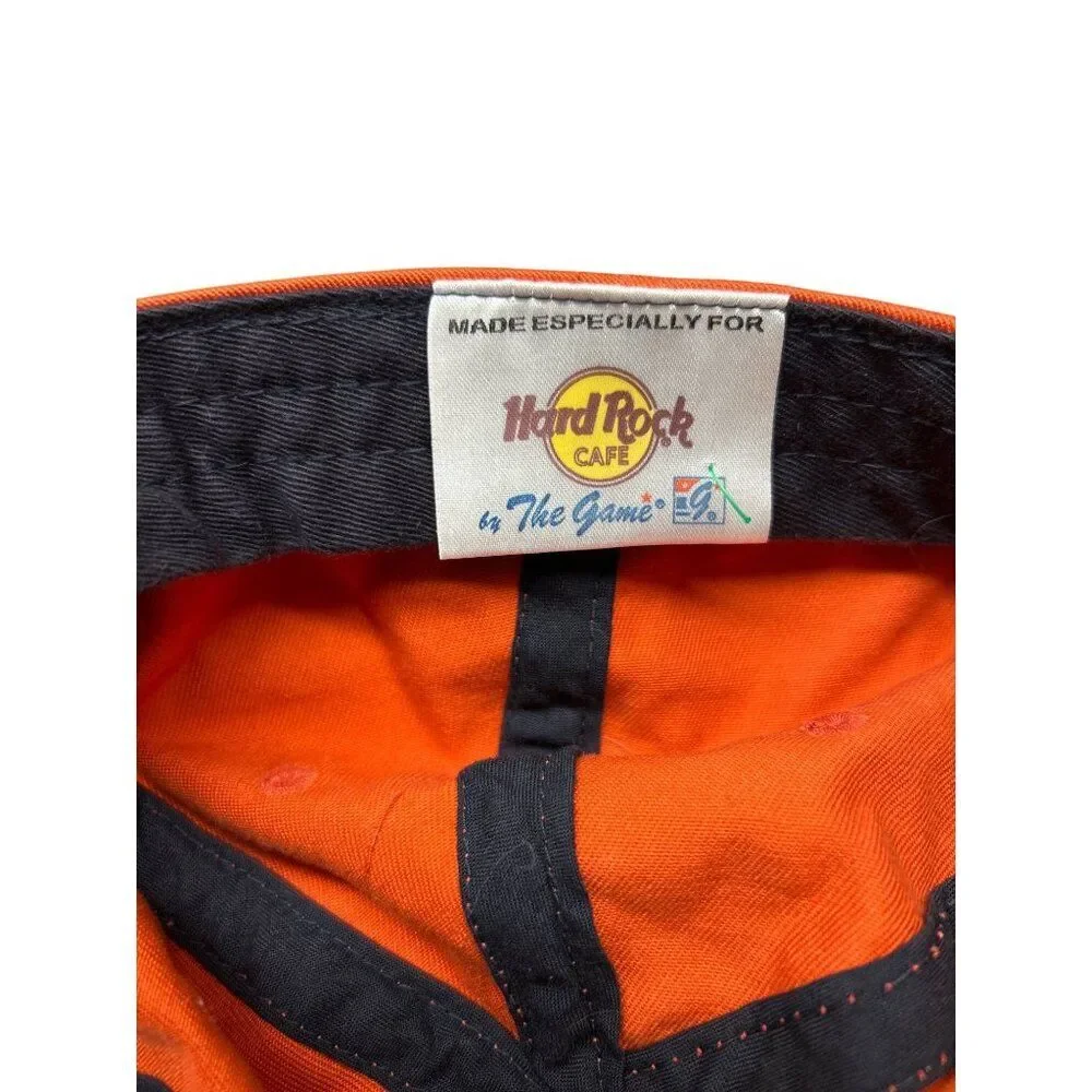 Hard Rock Cafe Boston Orange Adjustable Cap By The Game
